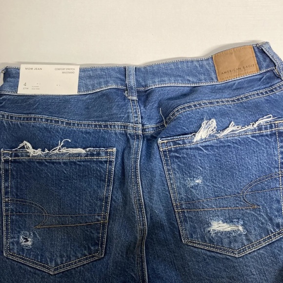 American Eagle Mom Jean high Rise X-Short Comfort Stretch Waist - Picture 7 of 9